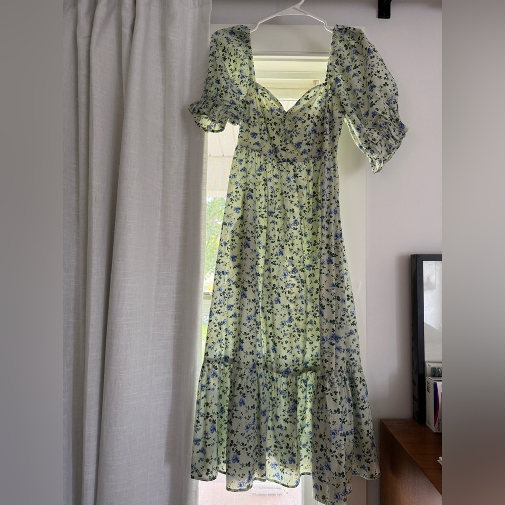 NWT Abercrombie Floral Puff Sleeve Dress